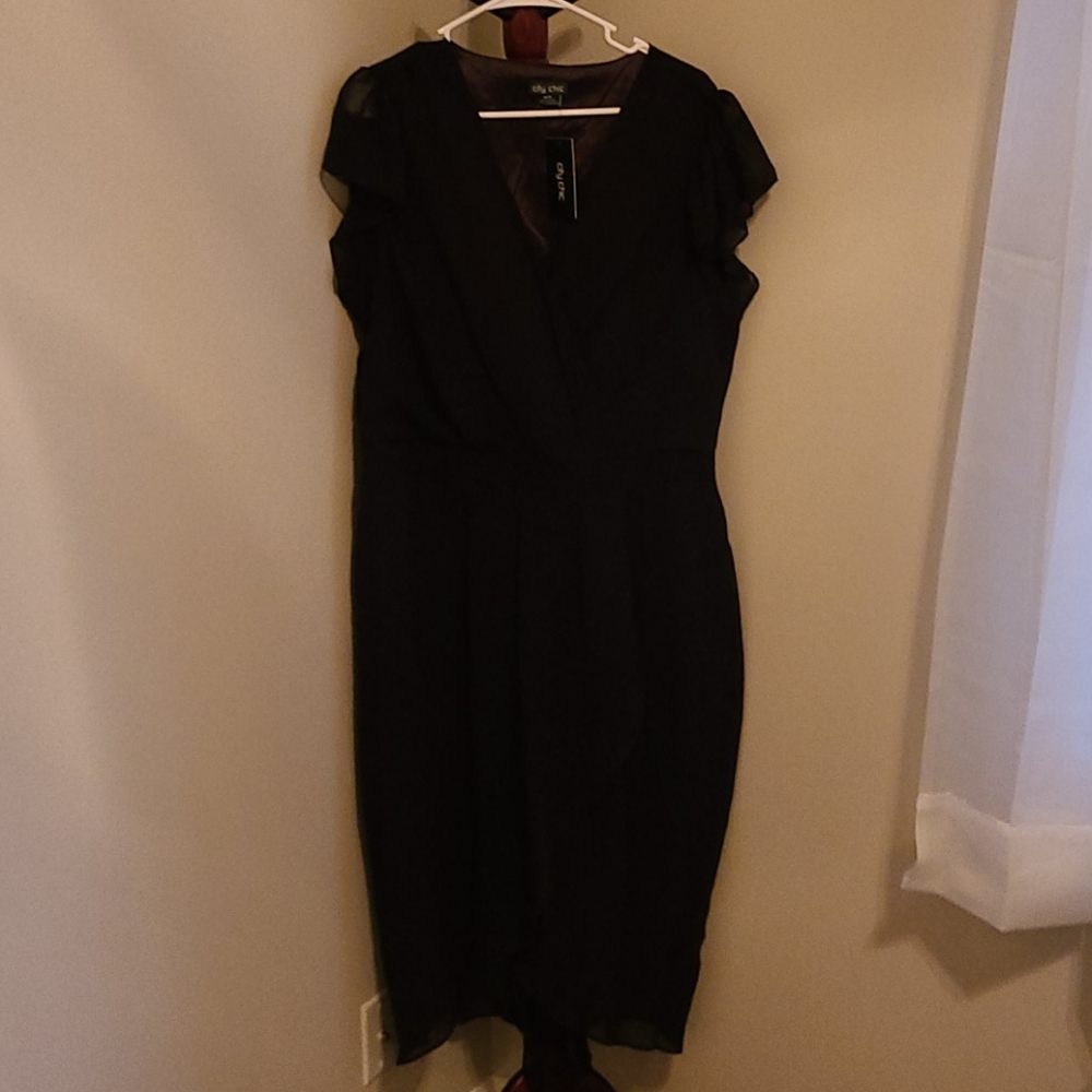 NWT City Chic BLACK DRESS, Plus Size 18